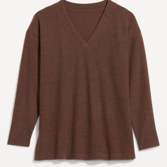 NWT OLD NAVY Plush Tunic Top Color Coco de Met Size Large - Picture 1 of 7